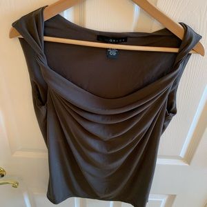 Elegant Sleeveless Cowl Blouse